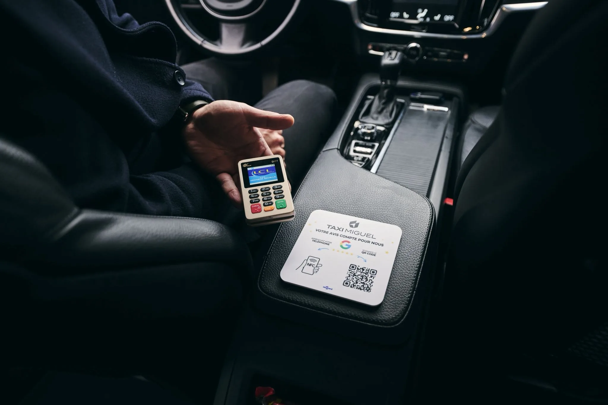 Taxi Miguel — betaling met bankkaart